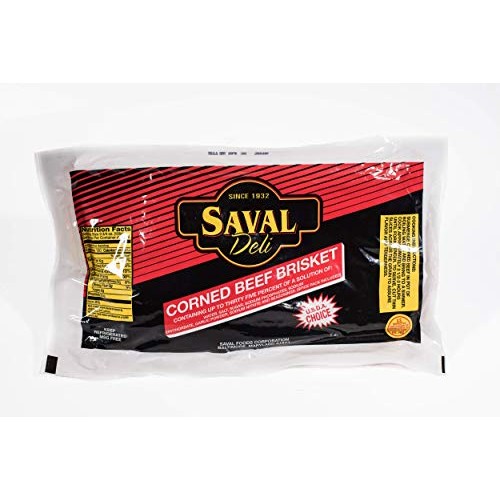 Saval Deli First Cut Corned Brisket Beef - High Grade Gluten Fre...