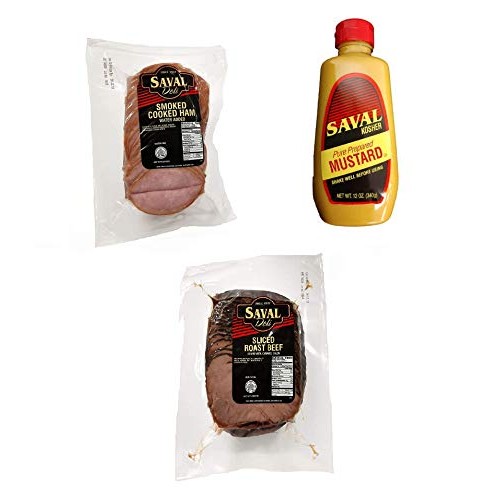 Saval Deli Sliced Roast Beef &Amp; Sliced Smoked Ham - 2 Lb Each Wit
