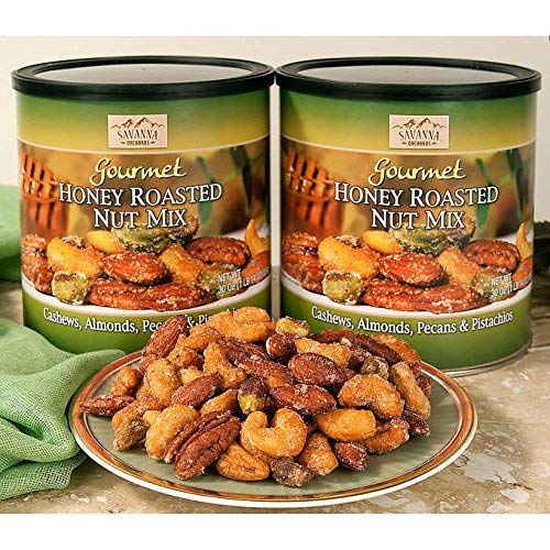 Savanna Orchards Gourmet Honey Roasted 2 PACK Nut Mix - Cashew...