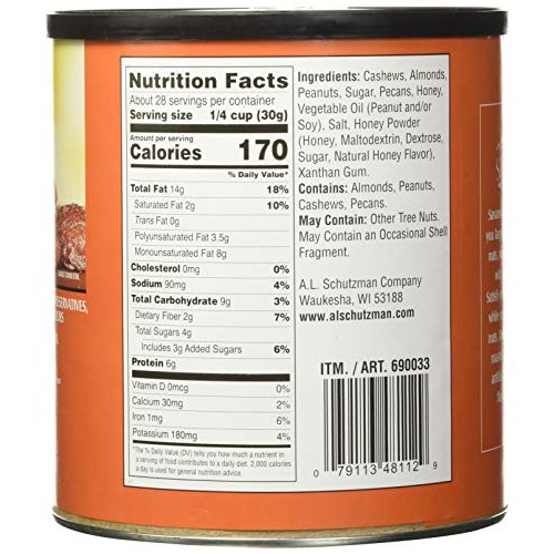 Savanna Orchards Gourmet Honey Roasted Nut Mix, 30 Oz