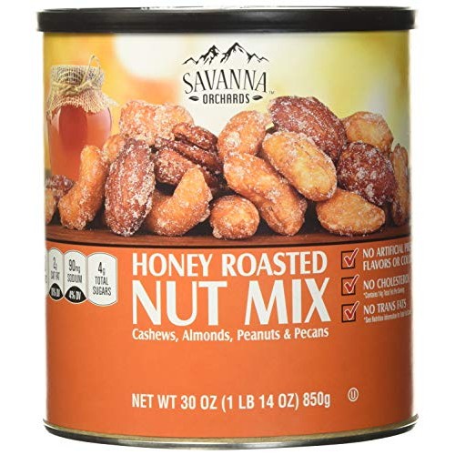 Savanna Orchards Gourmet Honey Roasted Nut Mix, 30 Oz