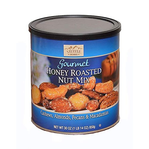 Savanna Orchards Gourmet Honey Roasted Nut Mix. Cashews, Almonds