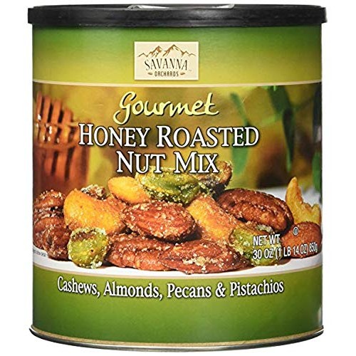 Savanna Orchards Gourmet Honey Roasted Nut Mix - Cashews, Almond...