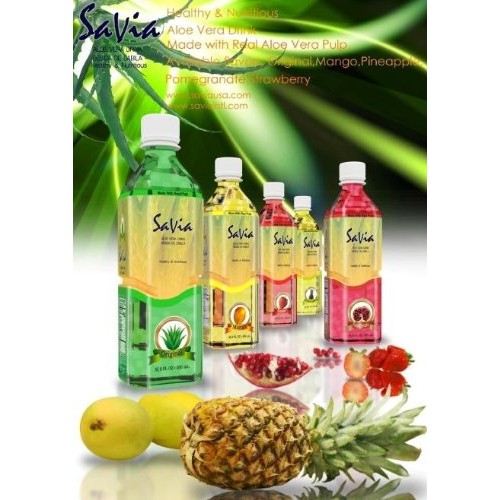Savia Aloe Vera Drink Mango Flavor, 1.25-Pounds Pack Of 20