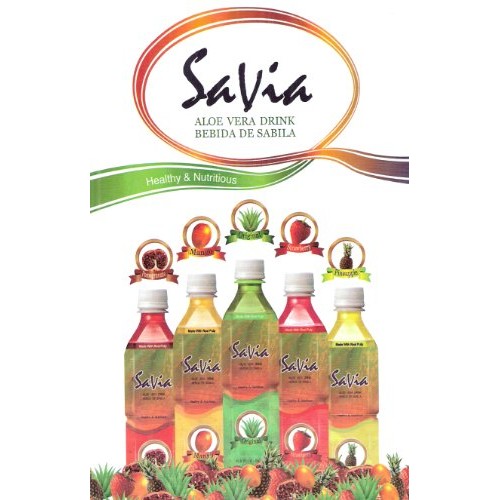 Savia Aloe Vera Drink Mango Flavor, 1.25-Pounds Pack Of 20