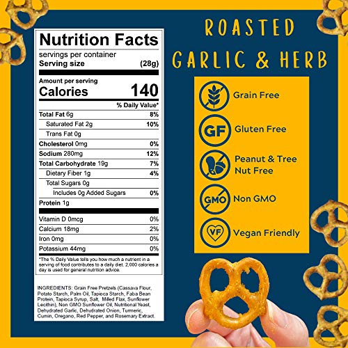 Savor Street Gluten-Free Pretzel Twists - Grain Free, Nut Free,