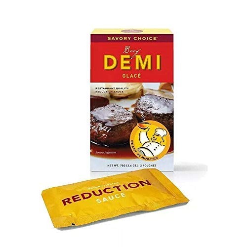 Savory Choice Beef Demi Glace Reduction Sauce Packet 75Gr Pack