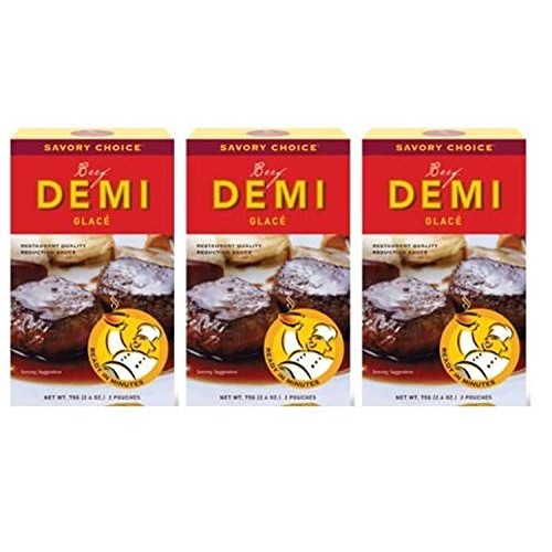 Savory Choice Beef Demi Glace Reduction Sauce Packet 75Gr Pack