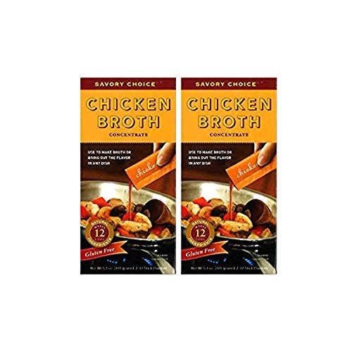 Savory Choice Chicken Broth Concentrate, 5.1 Ounce Pack Of 2