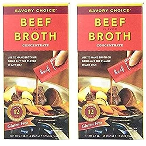 Savory Choice Liquid Beef Broth Concentrate 5.1 Ounce Box Pack