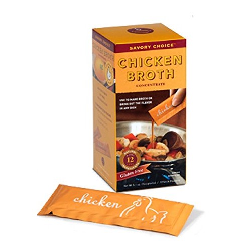 Savory Choice Liquid Concentrate Chicken Broth, 12 Stick Pouches