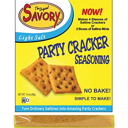 Savory Saltine Seasoning, 1.4 Ounce, Light Salt, 4 Pack