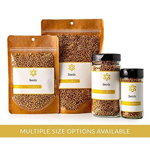 Savory Spice Brown Mustard Seeds - Whole Brown Mustard Seeds for...