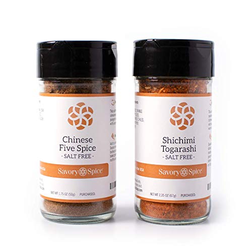 Savory Spice Asian Chinese 5 Spice And Togarashi 7 Spice Set