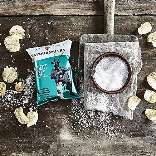 Savoursmiths Hand Cooked Potato Chips, Desert Salt, Gluten Free,