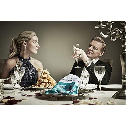 Savoursmiths Hand Cooked Potato Chips, Desert Salt, Gluten Free,