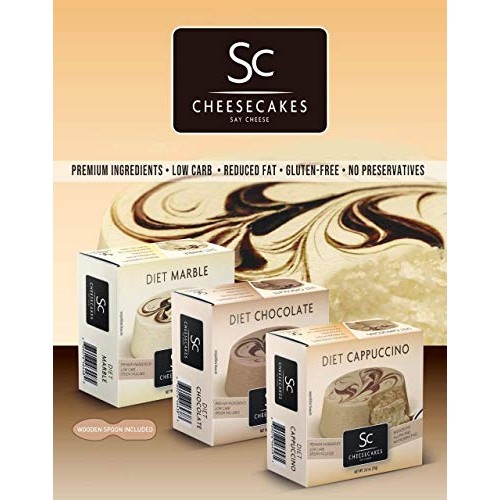 Pack Of 12 Say Cheese Gourmet Mini Diet Cheesecake - Diet Marble