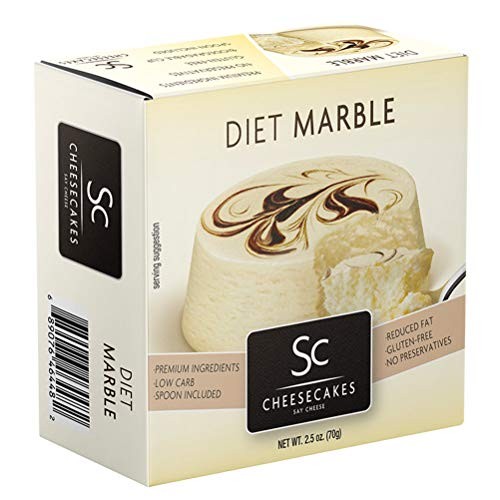 Pack Of 12 Say Cheese Gourmet Mini Diet Cheesecake - Diet Marble