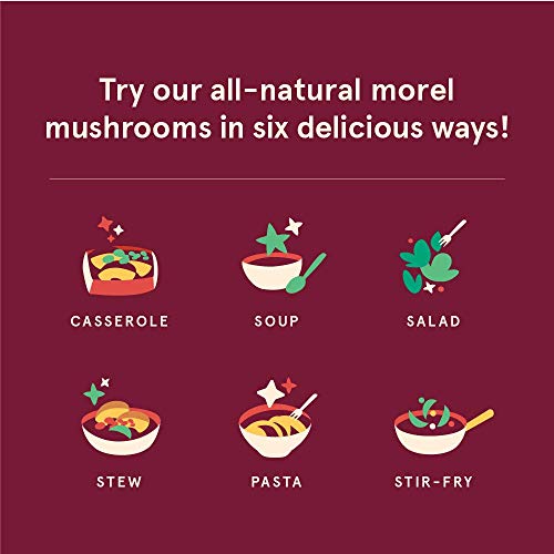 Sb Organics Dried Morel Morchella Mushrooms - All-Natural, Non-G