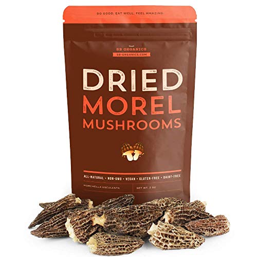 Sb Organics Dried Morel Morchella Mushrooms - All-Natural, Non-G