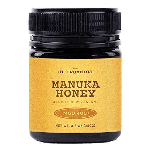 Sb Organics Manuka Honey Mgo 400+ - 8.8 Oz Jar Of Raw Unfiltered