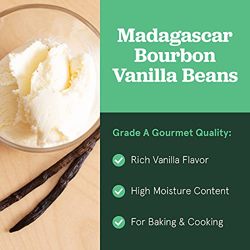 Sb Organics Whole Vanilla Beans - Grade A Madagascar Bourbon Van