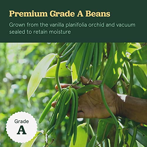 Sb Organics Whole Vanilla Beans - Grade A Madagascar Bourbon Van
