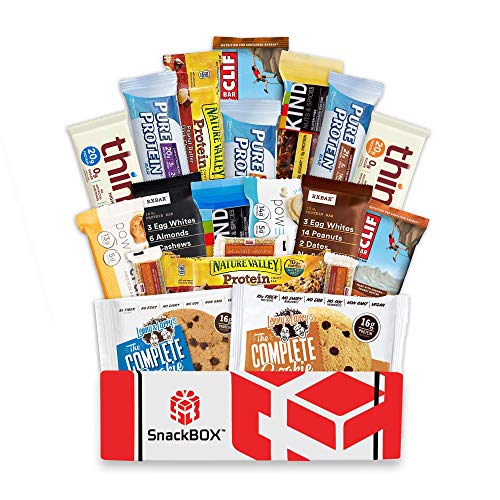 Healthy Protein Bars Fitness Box, Cookies, Snacks Care Package S