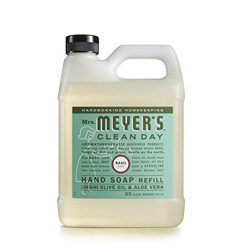 Mrs. Meyers Hand Soap Refill, Made with Essential Oils, Biodegr...