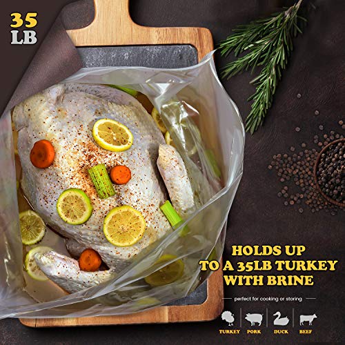 Turkey Brining Bag, 26×22, 2 Pack, Extra Large Brine Bag With