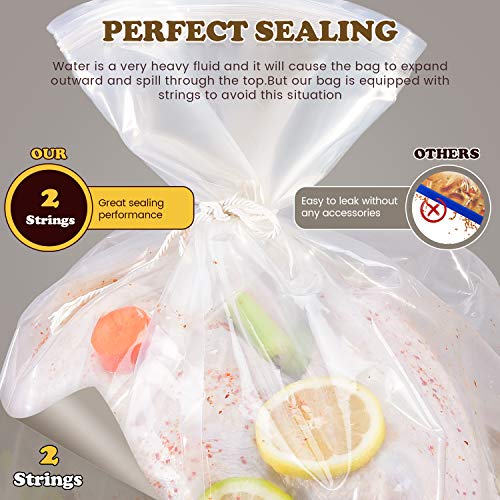 Turkey Brining Bag, 26×22, 2 Pack, Extra Large Brine Bag With