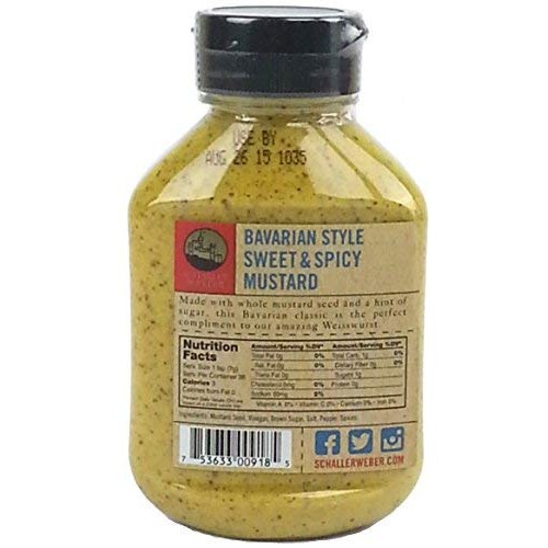 Bavarian Style Mustard, 9.5 Ounce. 6 Pack