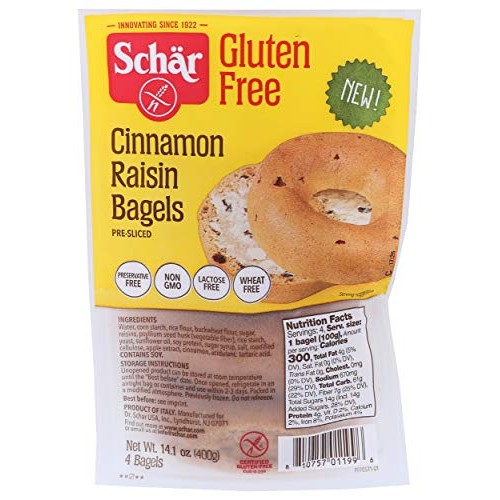 Schar - Bagel Cinnamon Raisin - Case of 4-14.1 Oz