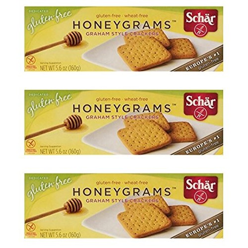 Schar Cookie Honeygrams, 5.6-Ounce Pack Of 3