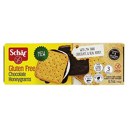 Schar Gluten Free Honeygrams Crackers Gold Chocolate, 7 Ounce