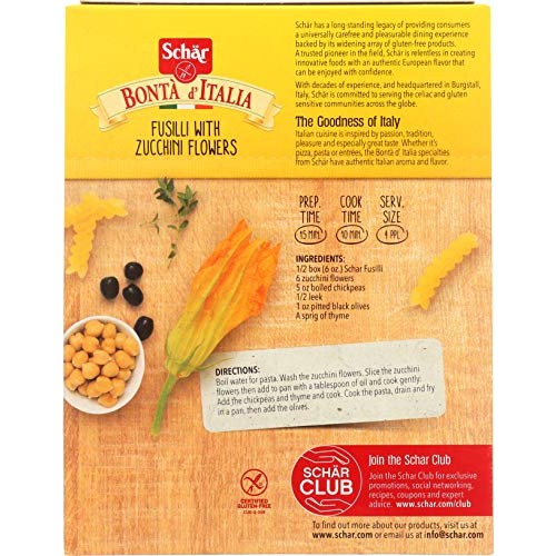 Schar Naturally Gluten-Free Fusilli, 12-Ounce Boxes Pack Of 5