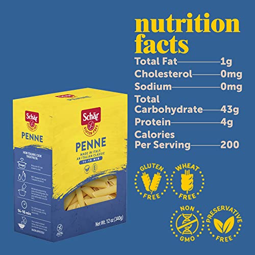 Schär Gluten Free Penne, 12 Oz. Box, 5-Pack