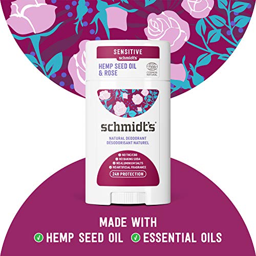 Schmidts Aluminum Free Natural Deodorant For Women And Men, Hem