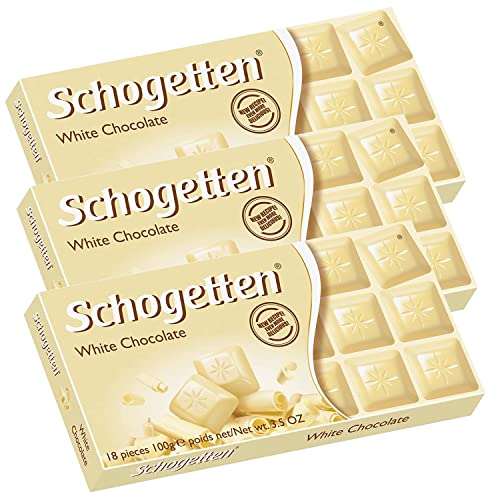 Schogetten German Chocolate Pack of 3 White Chocolate,100 grams