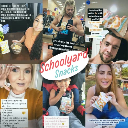 Schoolyard Snacks Low Carb Keto Cheese Puffs - Cheddar Cheese -