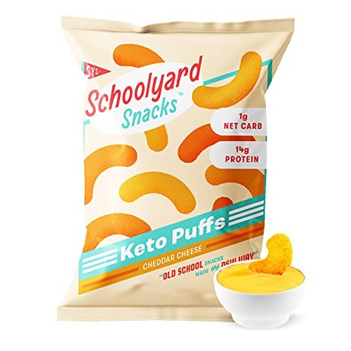 Schoolyard Snacks Low Carb Keto Cheese Puffs - Cheddar Cheese -