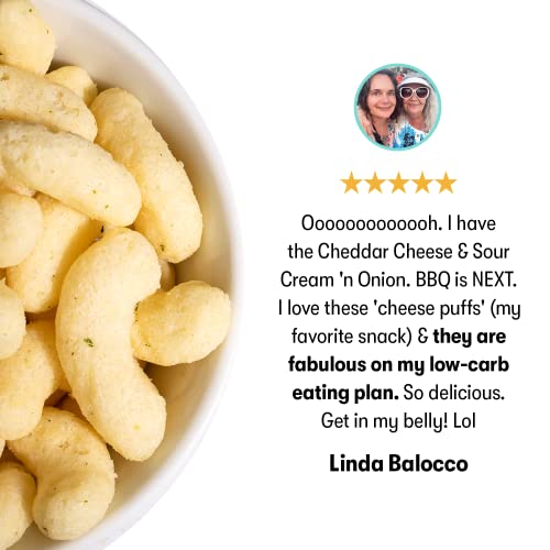 Schoolyard Snacks Low Carb Keto Cheese Puffs - Sour Cream &Amp; Onio