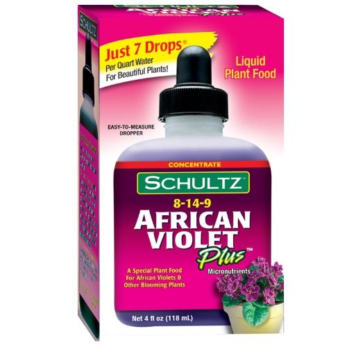 Schultz African Violet Plus Plant Food 8-14-9, 4 Fl Oz. 1061