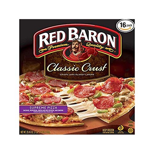 Red Baron Supreme Classic Crust Pizza, 23.45 Ounce - 16 Per Case.