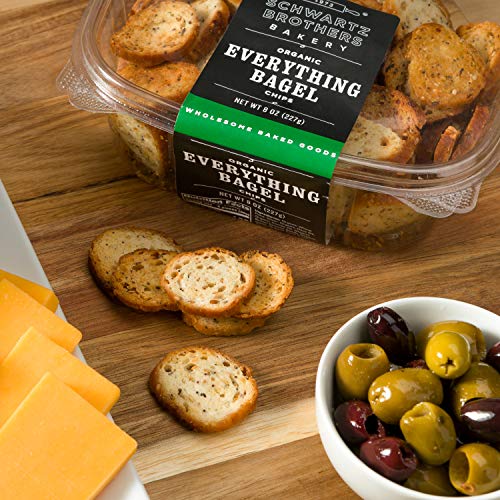 Everything Bagel Chips NY Style Bagel Crisps. Organic, Vegan, Ko...