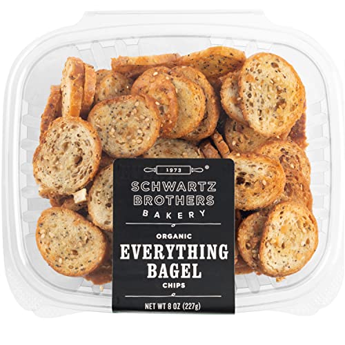 Everything Bagel Chips NY Style Bagel Crisps. Organic, Vegan, Ko...