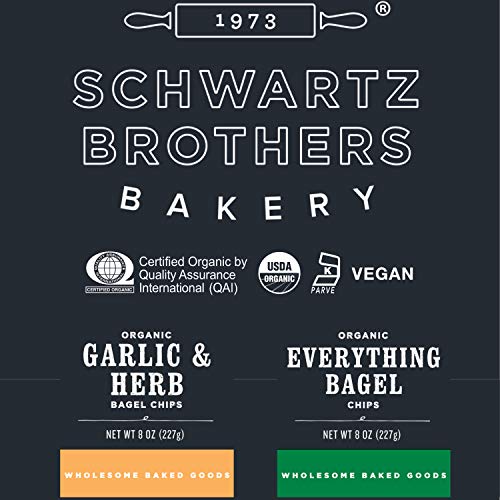 Schwartz Brothers Bakery, Bagel Chip Sampler, Everything &Amp; Garli
