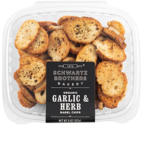 Schwartz Brothers Bakery, Bagel Chips, Garlic &Amp; Herb, Organic, K