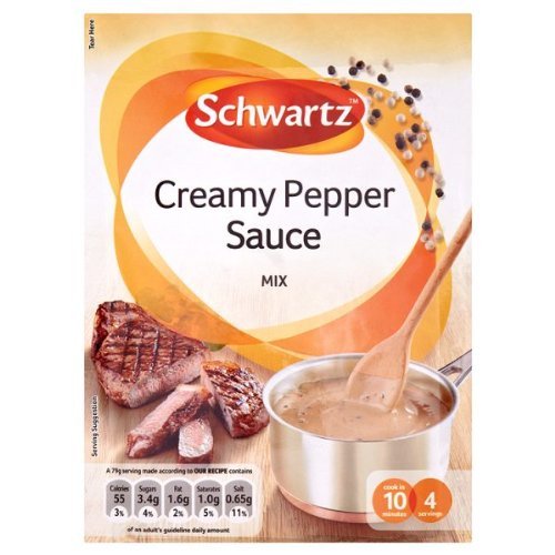 3 X Schwartz Creamy Pepper Sauce Mix 1Oz / 25G Each