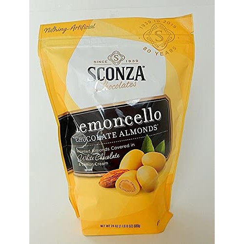 Sconza Lemoncello Almonds, 24 Oz